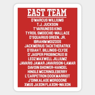 EAST TEAM --- East/West College Football Bowl Sticker